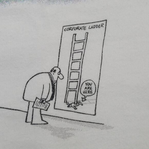 Vintage 1996 Funny Accountant Humor Shirt Large 21x27 Comic-Strips - Picture 10 of 16